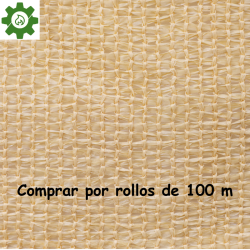 Malla Sombra 90% marrón caña (Rollo de 100 m)